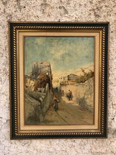 Quadro strada con figure - quadro,