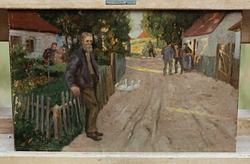 Scena villaggio rurale - scena,