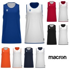 MAGLIA CANOTTA REVERSIBILE PALLACANESTRO BASKET X500 - MACRON - Taglie 3XS - 5XL