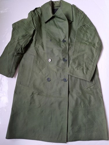 Trench militare vintage gomma - vintage,