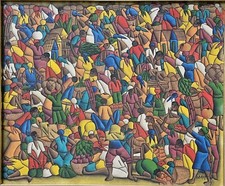 quadro olio su tela NAIF