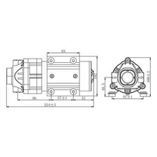 TTNaturewater Pompa Booster 600 GPD per sistema a osmosi inversa