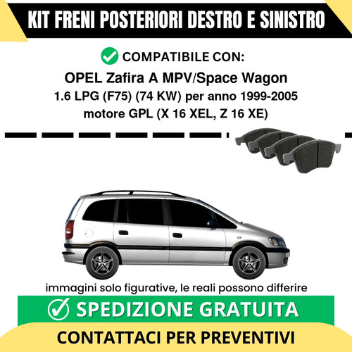 Pastiglie freno posteriori - pastiglie,