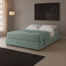 Letto artigianale con  contenitore SOMMIER (varie misure)
