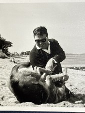 🐕 Foto Uomo Cane Spiaggia
