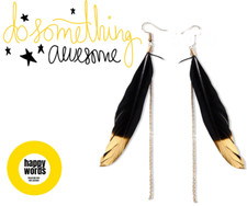 orecchini piume 01, idee