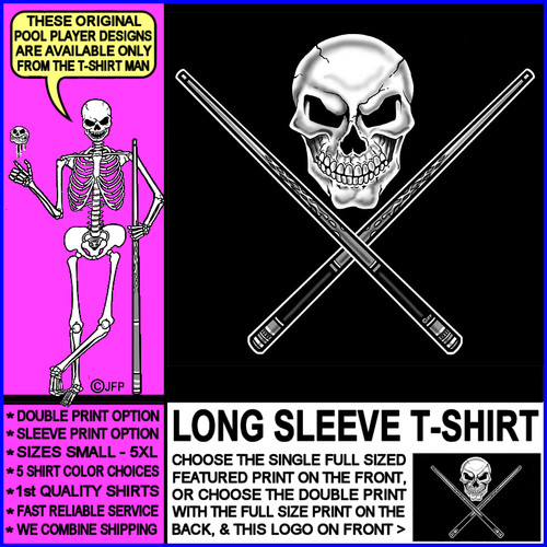 Maglietta skull crossed cue - maglietta, &