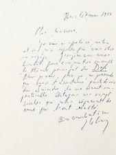 Emil CIORAN - Lettre