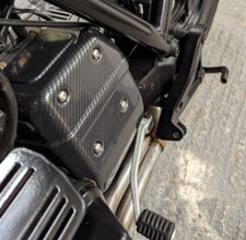 BMW K100 Protezione Bobina Accensione Effetto Fibra di Carbonio Cafe Racer Custom