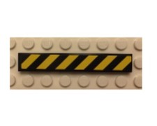 LEGO® Part 6636pb091 - Tile 1