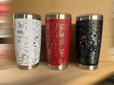 Bicchiere San Valentino inciso