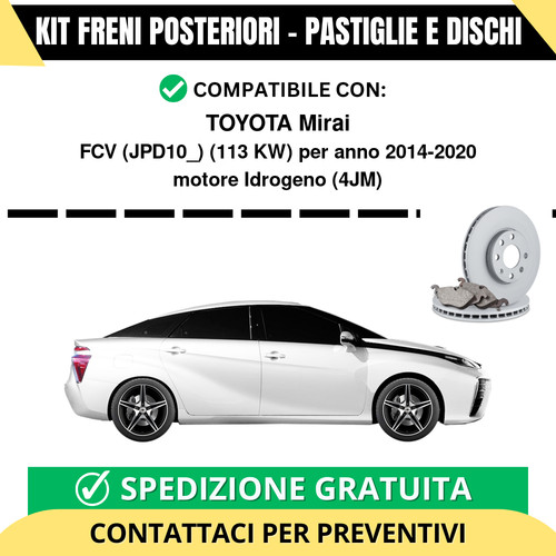 Kit freni posteriori toyota - posteriori,