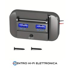 Caricabatterie Dual USB Tipo-A