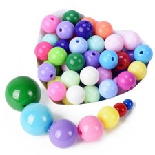 Lotto perline sfuse plastica