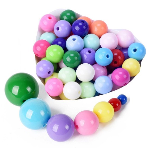 Lotto perline sfuse plastica