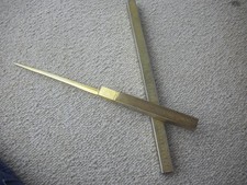 PUBBLICITARIO TAGLIACARTE/RIGHELLO IN METALLO-GIULIO TOME' MILANO