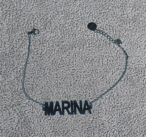 Bracciale con nome marina - con,