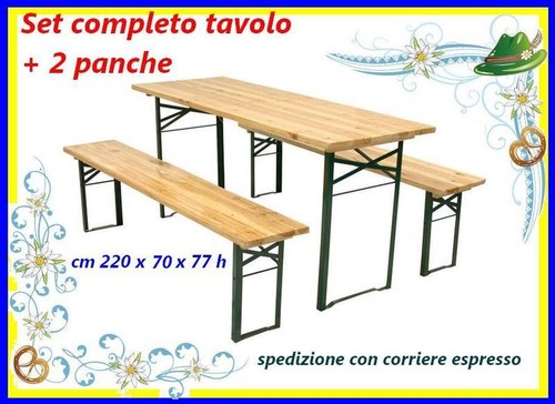 Set birreria legno tavolo - tavolo, e