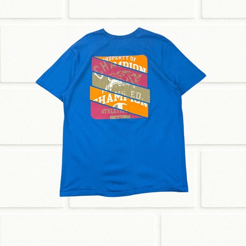 Shirt champion grafica blu - t-shirt,