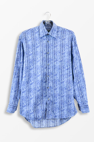 Camicia cotone righe - in, blu