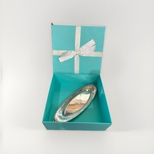 Vassoio vintage argento sterling Tiffany & Co. 10” x 3 1/2” in scatola 4,46 oz