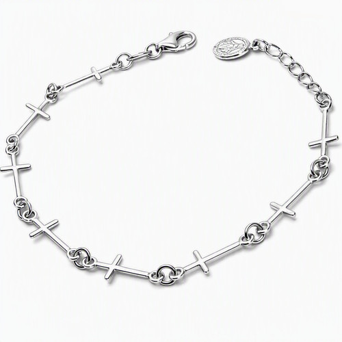 Bracciale argento 925 - argento, rosario