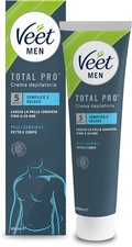 Veet Men Kit Depilazione Intima per Pelli Sensibili Crema Depilatoria Uomo