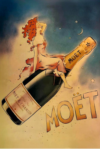 Moet chandon champagne art - &,