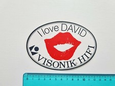 ADESIVO I LOVE DAVID VISONIK