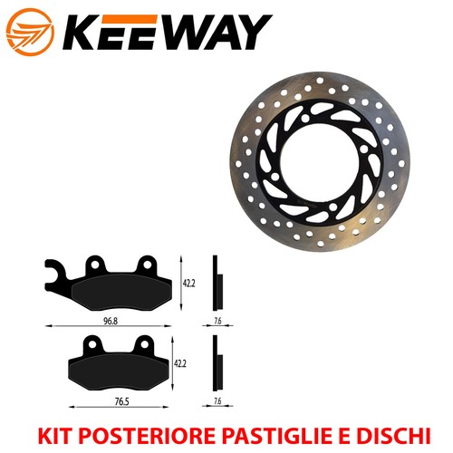 Kit freno posteriore pastiglie - posteriore,