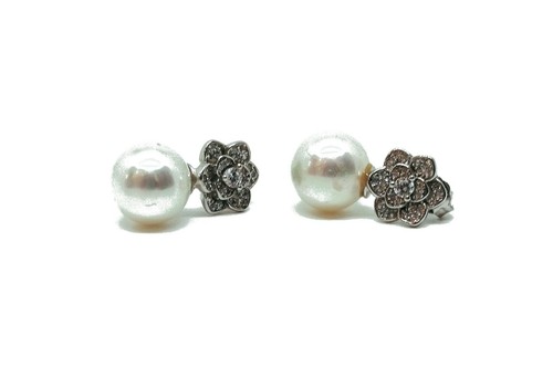 Orecchini argento 925 rosa - argento,