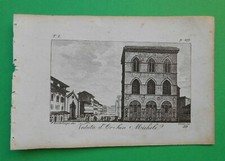 a103) Firenze d'Or S. Michele stampa originale dis. Barbalonga inc. Verico 1822