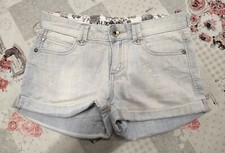 Shorts pantaloncini GUESS Premium in jeans celeste - taglia 12 anni