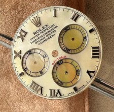 ROLEX DIAL DAYTONA 116519  GENUINE YELLOW MOP ARABIC BEACH?