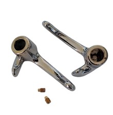Pair of baffle frame handles