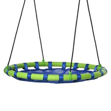 Outsunny Altalena da Giardino per Bambini 3-8 Anni Ø100cm e Corde Regolabili