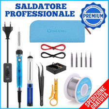 Saldatura stagno Kit 60W 220V KIT Saldatura a Stagno PROFESSIONALE per argento