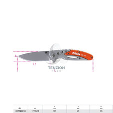 Coltello Impugnatura Alluminio - Beta 1778V18