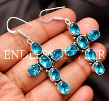 Blue Topaz Earring Gemstone