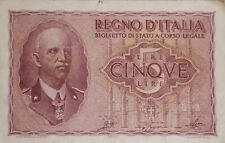 RARISSIMA banconota Italia 5