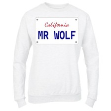 Felpa Donna & Bambin girocollo - MR Wolf Targa  - Divertente Humor