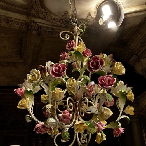 Lampadario fiori - lampadario,
