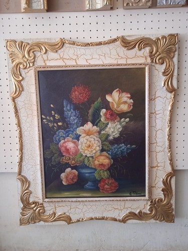 Quadro vaso con - , fiori