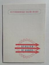 CALENDARIETTO AUTOMOBILE CLUB BARI RUOLINO DI MARCIA MACCHINA AUTO CALENDARIO 