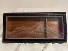 Scatola Porta Sigari in Legno vetro Vintage cofanetto gioielli epoca portagioie