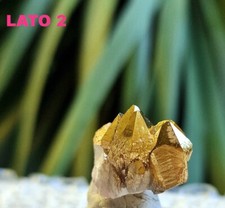 ► QUARZI DORATI CM 2.02 x CM 1.90 x CM 1.30  MONTE BIANCO -  GOLD PLATED OR ◄