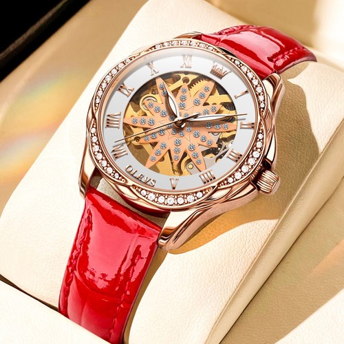 Orologio olevs 6681 pelle - orologio,
