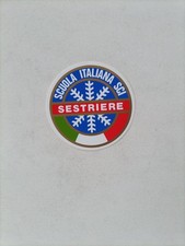 Adesivo - Old sticker - Scuola Italiana Sci - Sestriere 8 Cm.