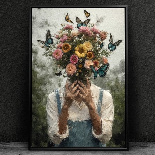 Quadro arte astratta - arte, donna
