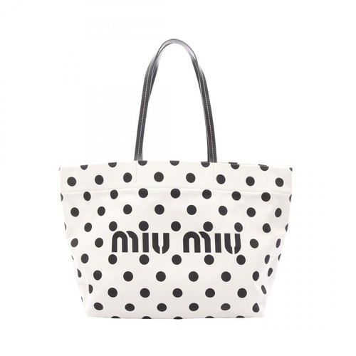 Borsa tote con logo miu - borsa,